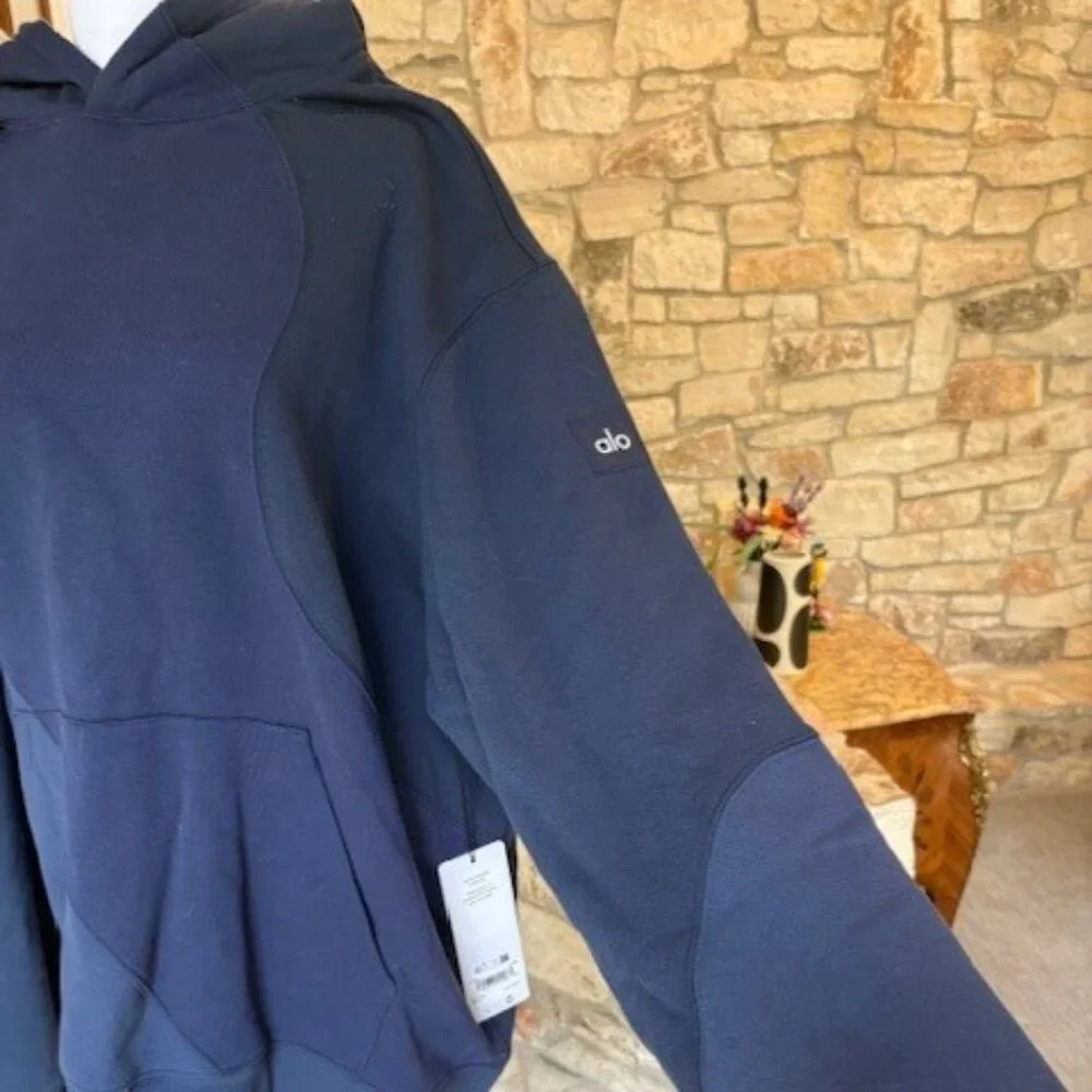 NWT ALO Make Waves Hoodie Navy Size XL - Picture 5 of 7